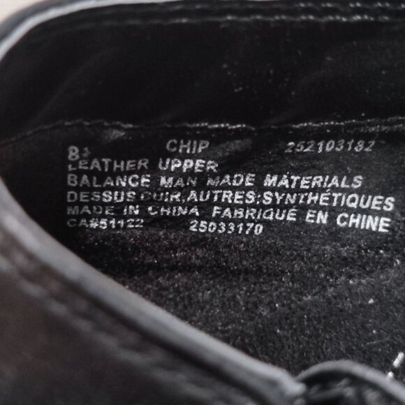 Dr. Scholl's Chip Comfort Shoes Sz 8 1/2  Black Leather Preppy Dress Heels - Picture 8 of 12